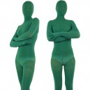 Dark Green Velvet Unisex Full body Zentai Suit