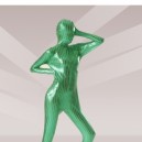 Green Fish Scale Shiny Metallic Unisex Full body Zentai Suit