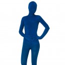 Navy Blue Velvet Unisex Full body Zentai Suit
