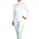 Supply White PVC Front Open Unisex Catsuit