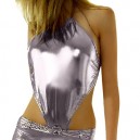 Supply Cool Cheap Silver Shiny Metallic Lingerie