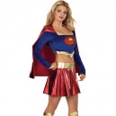 Supply Girl Lycra Shiny Metallic Super Hero Costume