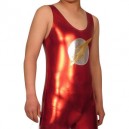 Red The Flash Shiny Metallic Super Hero Costume