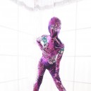 Pink and Purple DuPont Animal Pattern Full body Zentai Suit Zentai Catsuit Tights