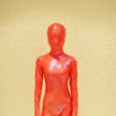 Supply Red and Gold Flake Coating Fullbody Tights Tights Full body Zentai Suit