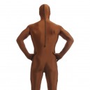 Coffee Color Full Body Spandex Holiday Unisex Lycra Morph Zentai Suit