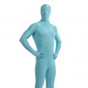 Lake Blue Full Body Spandex Holiday Lycra Cosplay Zentai Suit