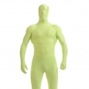 Light Green Yellow Full Body Spandex Holiday Unisex Lycra Morph Zentai Suit
