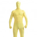 Light Yellow Full Body Spandex Holiday Unisex Lycra Morph Zentai Suit
