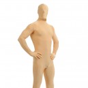 Unisex Light Coffee Color Full Body Lycra Zentai Suit