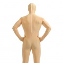 Unisex Light Coffee Color Full Body Lycra Zentai Suit