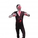 Black Blooding Full Body Halloween Spandex Holiday Unisex Cosplay Zentai Suit