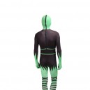 Black and Green Elf Full Body Halloween Spandex Holiday Unisex Cosplay Zentai Suit