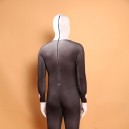 Black and White Halloween Bowtie Full Body Spandex Holiday Unisex Lycra Morph Zentai Suit Black and White Halloween Bowtie Full Body Spandex Holiday Unisex Lycra Morph Zentai Suit