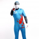 Blue Blood Full Body Halloween Spandex Holiday Unisex Cosplay Zentai Suit