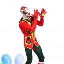 Colorful Clown Full Body Halloween Spandex Holiday Unisex Cosplay Zentai Suit