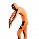 Orange Skull Full Body Halloween Spandex Holiday Unisex Cosplay Zentai Suit