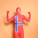 Supply Sweden National Flag Full Body Halloween Spandex Holiday Unisex Cosplay Zentai Suit