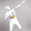 White Chicken Cartoon Full Body Halloween Spandex Holiday Unisex Cosplay Zentai Suit
