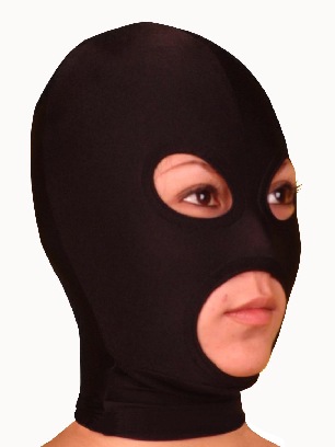 Zentai Spandex Lycra Black Mask