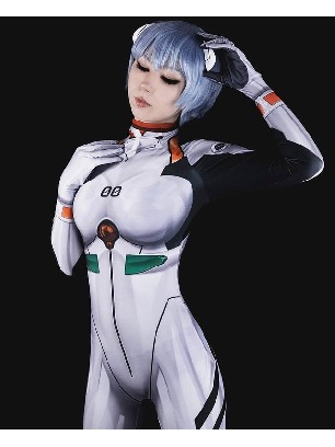 Halloween Female Rei Ayanami EVA Yanami Rei cosplay tights Zentai suit