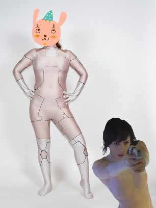 Halloween Movie Ghost in the Shell costume Suzi women one-piece tights cosplay zentai suit