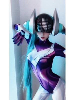 Halloween Women League of Legends Chinse Fairy costume DJ Sona Cosplay one-piece costume zentai suit