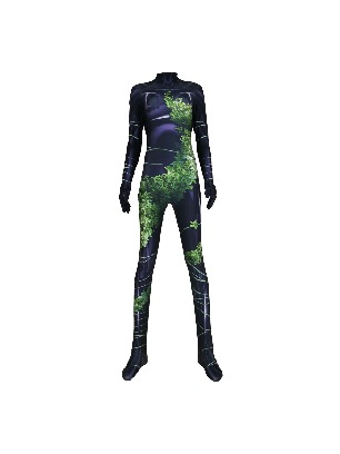 Halloween costume Women Poison Ivy Plantgirl Cosplay zentai suit