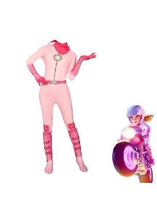 New Style Mario cosplay Princess Becky ong-piece battle suit movie outfit zentai suit