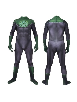 Halloween Muscle one-piece Green Lantern costume cosplay zentai suit