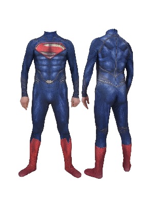 Halloween New Style Blue Muscular costume Superman Tights Superman zentai suit