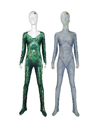 Halloween DC Sea Queen Mae La Mera costume One-piece cosplay Zentai suit