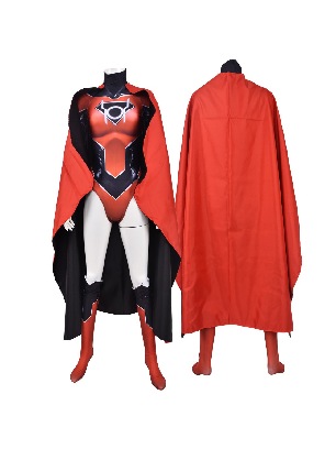 Halloween Anime movie costume Red Lantern Supergirl one-piece cosplay zentai suit