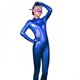 Deep Blue Full body Zentai Suit Zentai Sexy Full Body Full body Zentai Suit Zentai Tights Shiny Full body Zentai Suit Zentai Catsuit