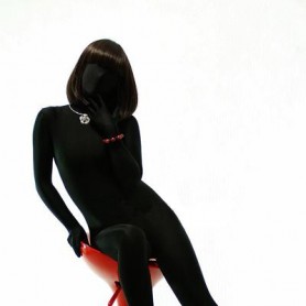 Black Lycra Spandex Unisex Full body Zentai Suit