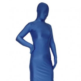 Blue Lycra Spandex Full body Zentai Suit