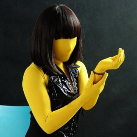 Classic Yellow Lycra Spandex Unisex Full body Zentai Suit