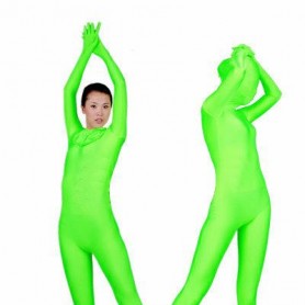 Green Lycra Spandex Unisex Full body Zentai Suit