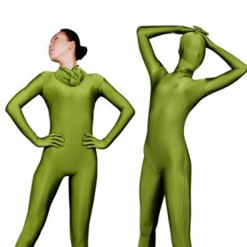 Perfect Unicolor Full Body Full body Zentai Suit Zentai Tights Army Green Lycra Spandex Unisex Full body Zentai Suit