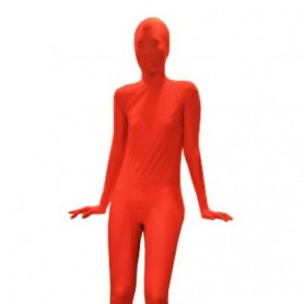 Red Lycra Silk Unisex Full body Zentai Suit