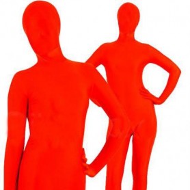 Red Lycra Spandex Unisex Catsuit