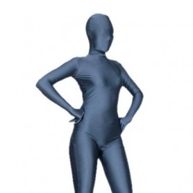 Suitable Pale Blue Lycra Spandex Full body Zentai Suit
