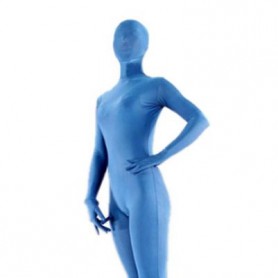Superior Pale Blue Lycra Spandex Full body Zentai Suit