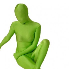 Unicolor Full Body Full body Zentai Suit Zentai Tights Apple Green Lycra Spandex Full body Zentai Suit