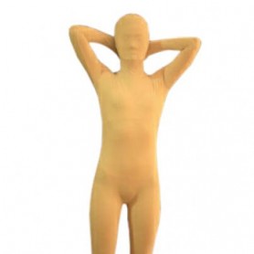 Unusual Yellow Lycra Spandex Unisex Full body Zentai Suit