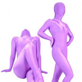 Violet Lycra Unisex Full body Zentai Suit