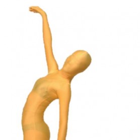 Yellow Lycra Spandex Full body Zentai Suit