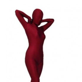 Crimson Lycra Spandex Full body Zentai Suit