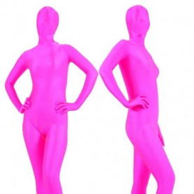 Fuchsia Spandex Unisex Full body Zentai Suit