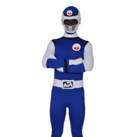 Deep Blue Lycra Spandex  Men's Full body Zentai Suit
